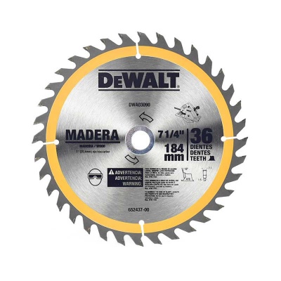 DISCO DE SIERRA DEWALT DWA03090 7-1 4 PULG 36 DIENTES